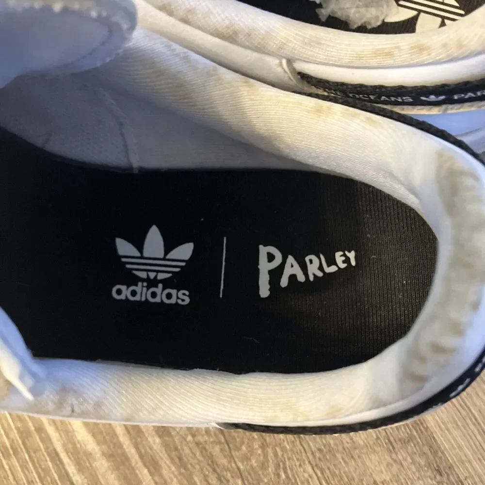 Adidas Stan Smith Parley Mens White Black Sustainable Sneakers‎ GV7614